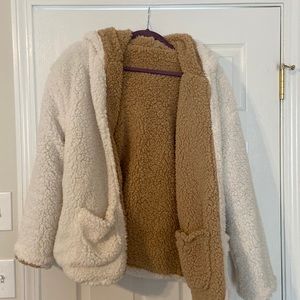 Sherpa reversible coat